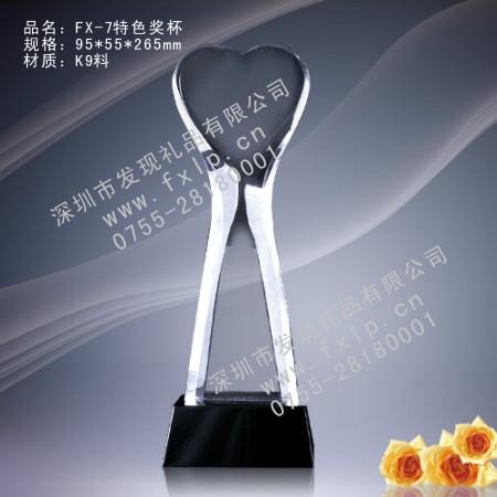 电影节奖品FX-7特色奖杯 深圳水晶,水晶奖杯深圳,最好水晶奖杯在深圳,深圳奖杯制作商,深圳最好的水晶奖杯工厂