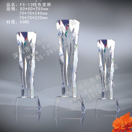 FX-13特色奖杯 水晶奖杯款式,水晶奖杯价格,上海水晶奖杯订做,上海水晶奖杯制作,