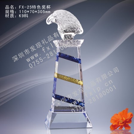 FX-25特色奖杯 奖杯,水晶奖杯,上海水晶奖杯质量好,水晶奖杯价格,上海水晶奖杯生产厂家