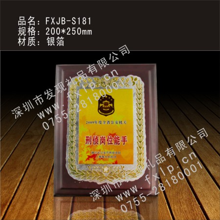 先进个人奖牌FXJB-S181 潮州奖杯制作,潮州水晶奖杯,潮州奖牌,潮州砂金奖牌,潮州礼品