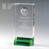 个性奖品FX-36水晶奖牌