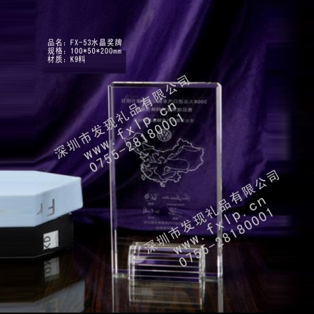 FX-53水晶奖牌 