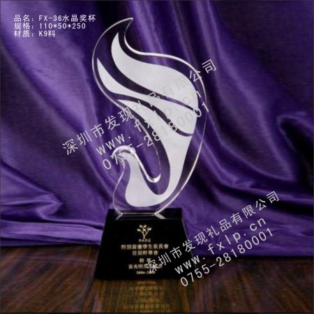 纪念奖品FX-36家长会留念奖杯 深圳水晶,深圳水晶奖杯,深圳水晶奖杯订做网,深圳水晶奖杯批发,深圳水晶奖杯设计 